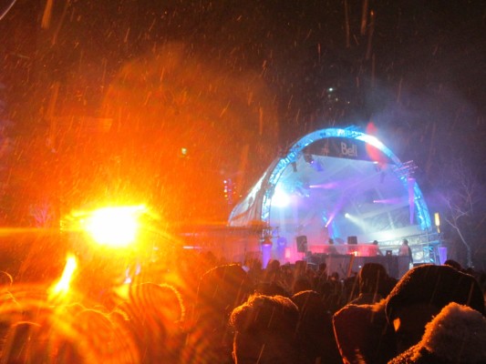 Scène de la Nuit blanche à Montréal, le 1er mars 3013.