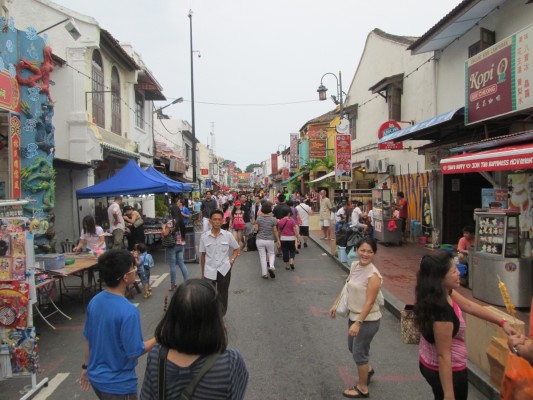 Marché sur Jonker Walk, Malacca, Malaisie