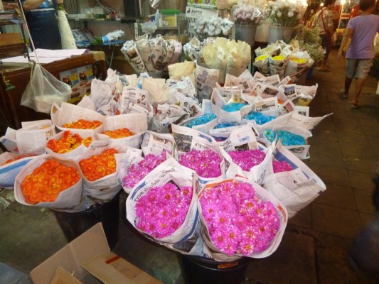 Marché des fleurs, Bangkok, Thaïlande
