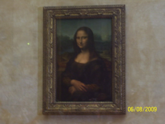 La "meilleure" photo de la La Joconde que j'ai prise avec mon appareil de l'époque.