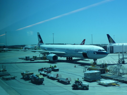 Avion à l'aéroport de Bangkok (Thaïlande)