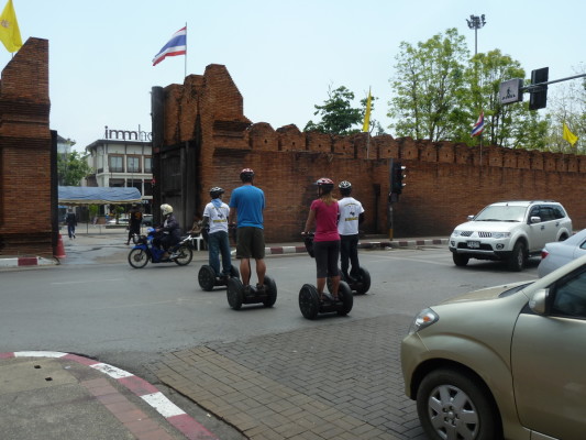 Segways à Chiang Mai (Thaïlande)