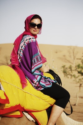 Claudine à Jodhpur, en Inde (photo prise par Lokesh Moorthy)