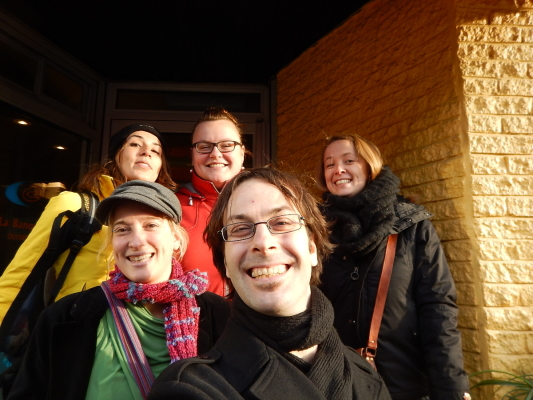 (de en bas à gauche vers la droite): Anick-Marie, Claire, Jennifer, Anne et moi.