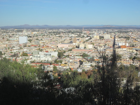 Vue de Durango depuis la colline où se rend le téléphérique.