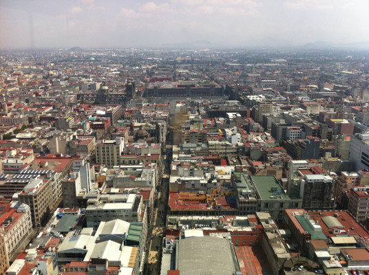 Vue depuis la Torre Latinoamericana