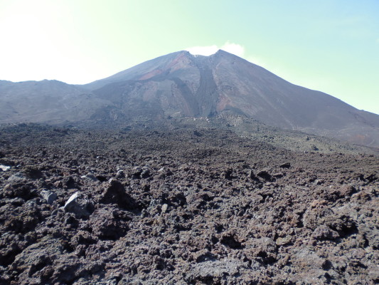 Coulée de lave séchée