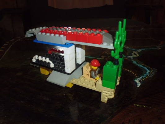 Mon classique « hoverbus » en Lego, réalisé à temps perdu à San Gerardo de Rivas (Costa Rica)