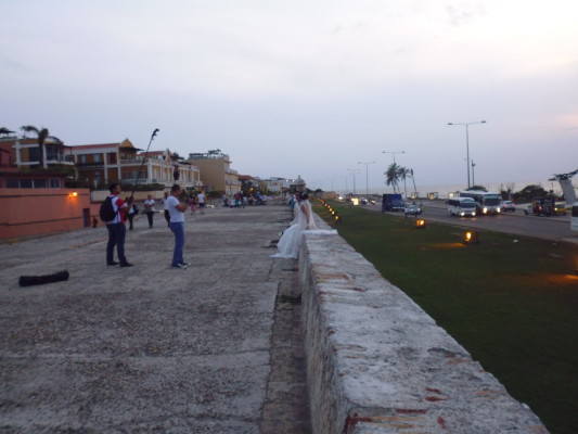 La promenade le long de la mer...