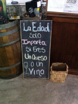 « L'âge n'a d'importance que si tu es un fromage ou un vin ».