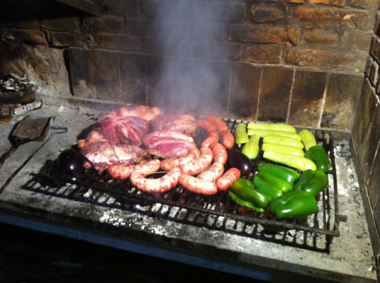 Asado à l'Hostel Punto Urbano