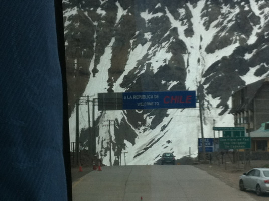 L'arrivée au Chili