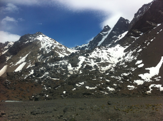 Je ne me lasse pas de ces paysages dans les Andes, entre l'Argentine et le Chili.