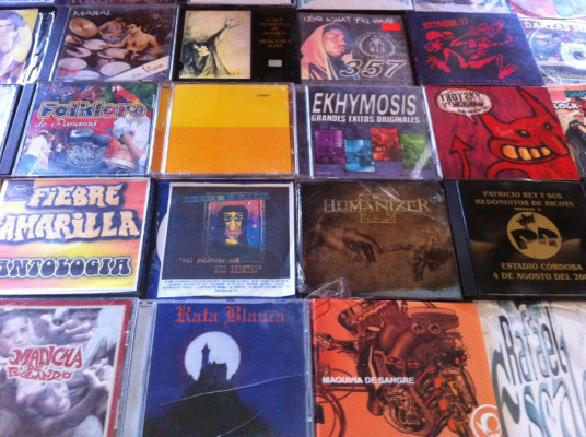 Quelques-uns des disques que j'ai rapportés de mon voyage...