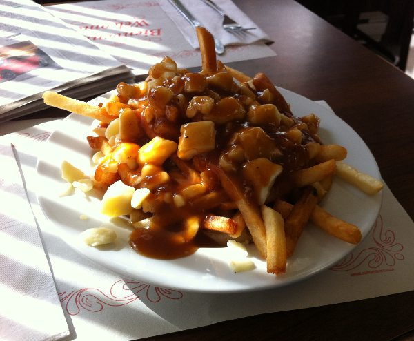 La traditionnelle photo de poutine