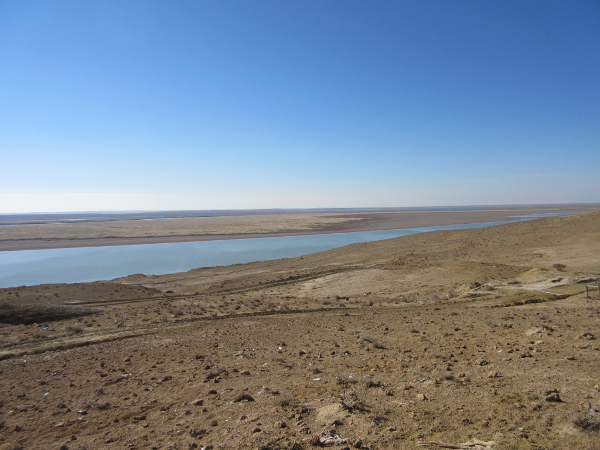 La frontière avec le Turkménistan