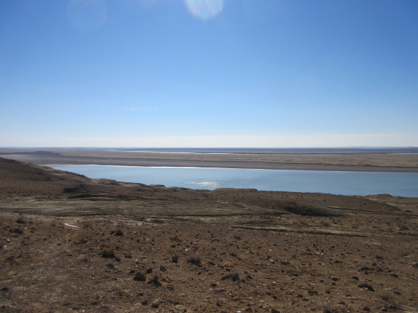 La frontière avec le Turkménistan