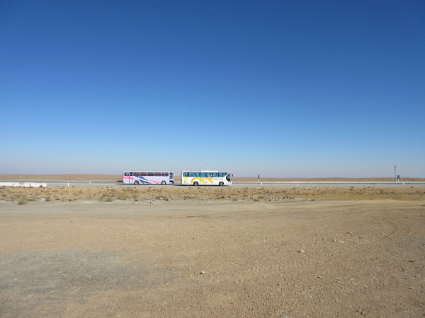 Bus dans la région d'Urgench